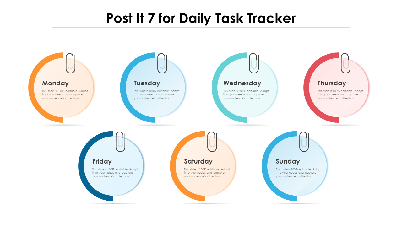 Post It 7 for Daily Task Tracker