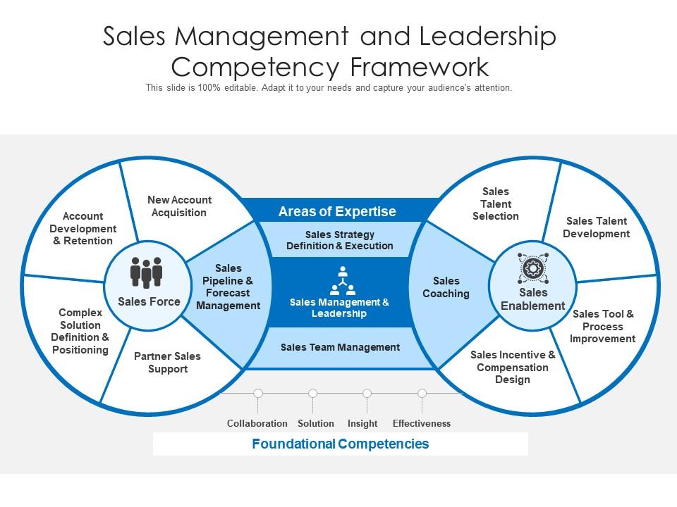 Sales management and leadership competency framework