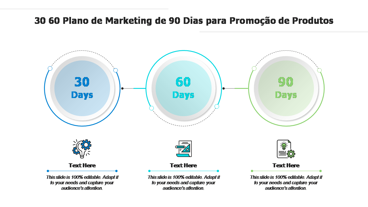 30 60 Plano de Marketing de 90 Dias para Promoção de Produtos 