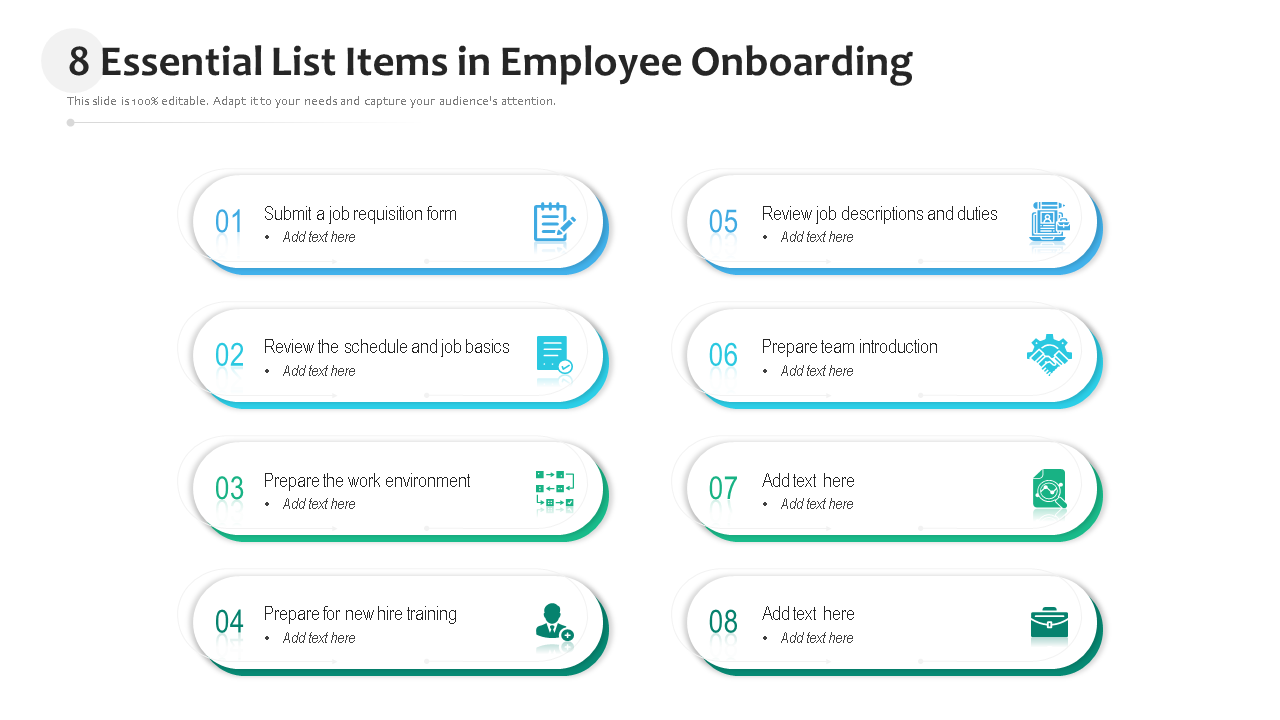 8 Essential List Items in Employee Onboarding 