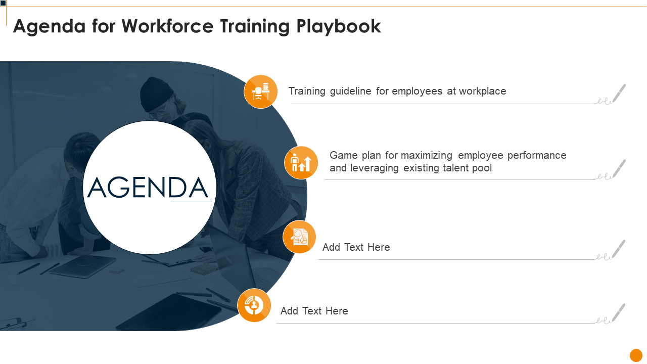 Agenda for Workforce Training Playbook