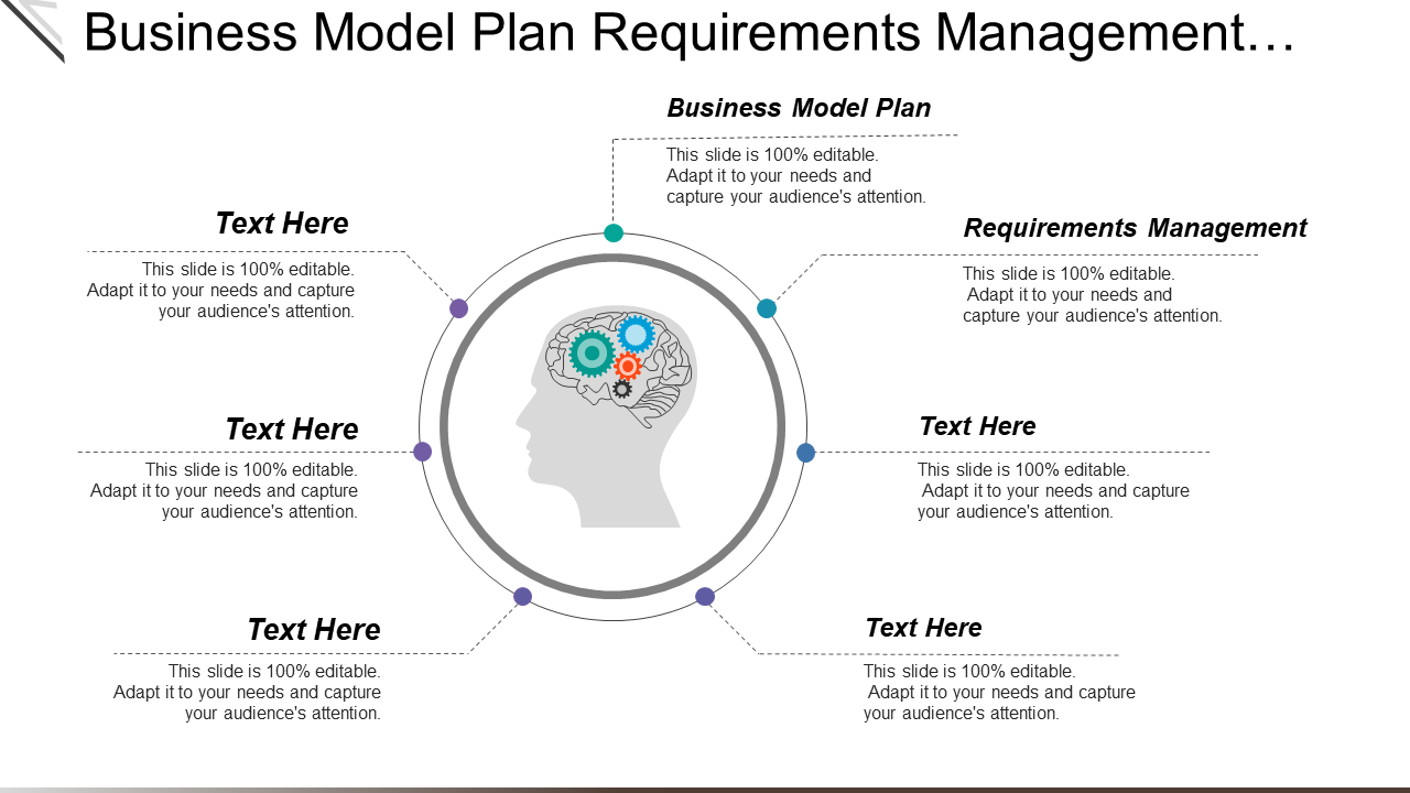 Business model plan requirements management Template