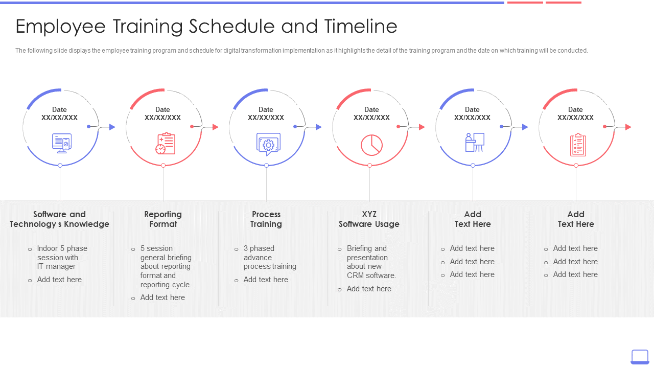 Employee Training Schedule and Timeline
