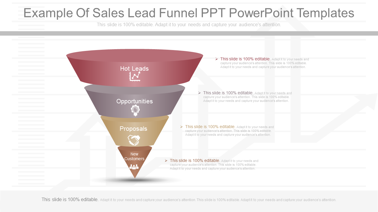 Example Of Sales Lead Funnel PPT PowerPoint Templates
