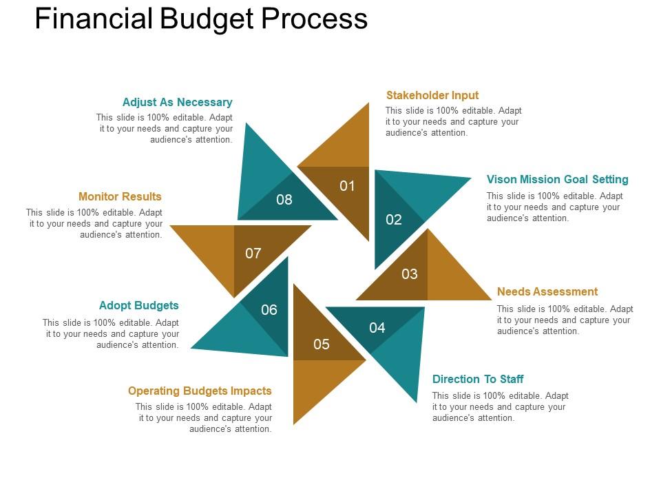 Financial Budget Process PPT Slide