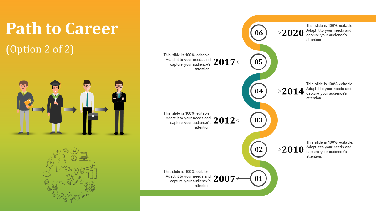 Path to career presentation powerpoint example