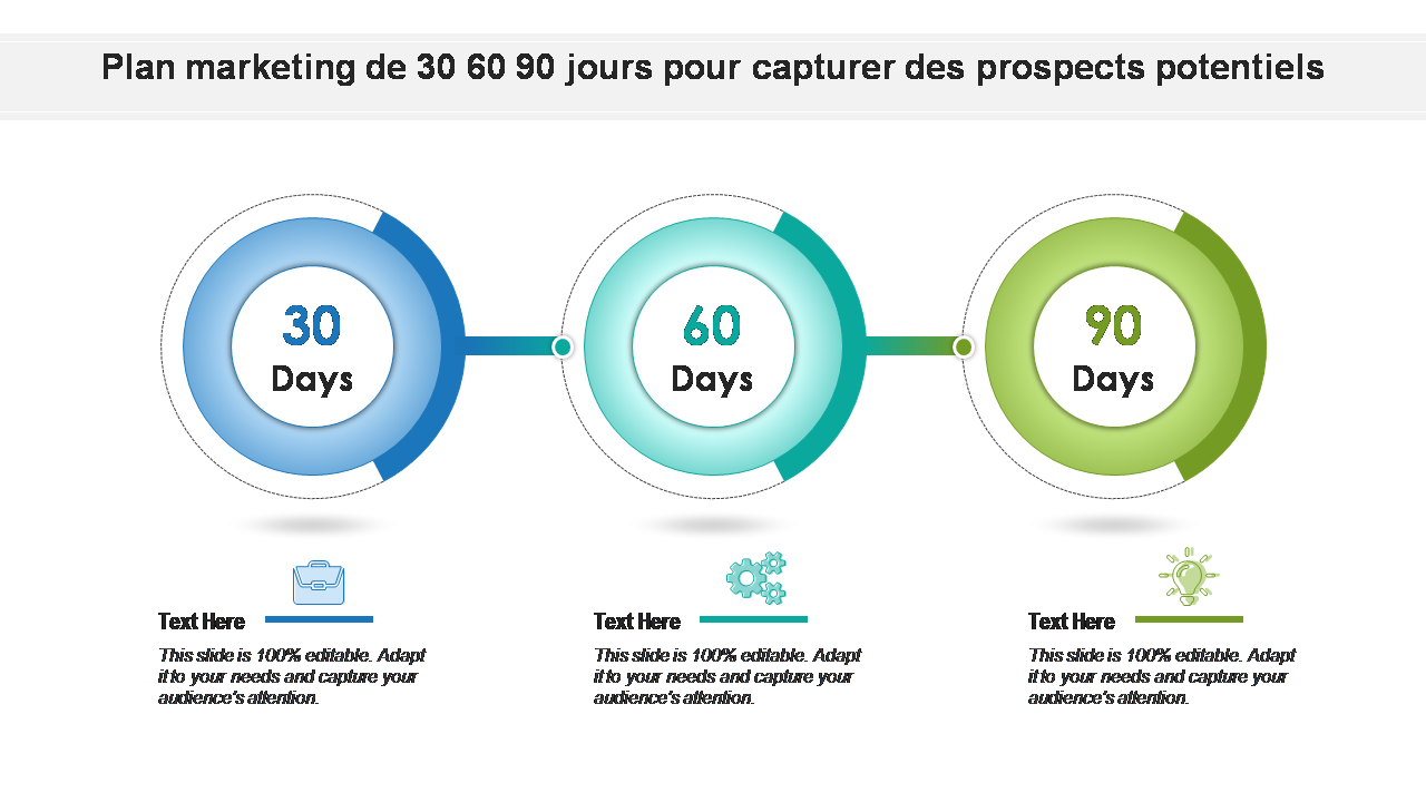 Plan marketing de 30 60 90 jours pour capturer des prospects potentiels 
