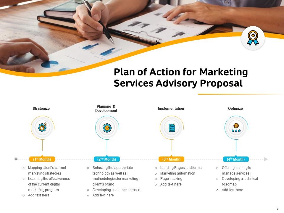 Plan of Action for Marketing Services Advisory Proposal
