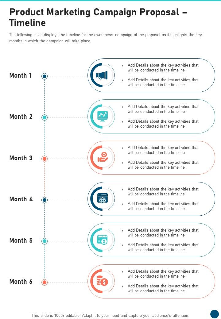 Product Marketing Campaign Proposal Timeline