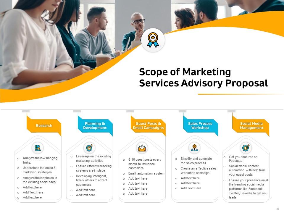 Scope of Marketing Services Advisory Proposal