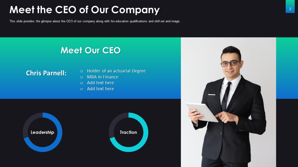 Meet the CEO PPT Template