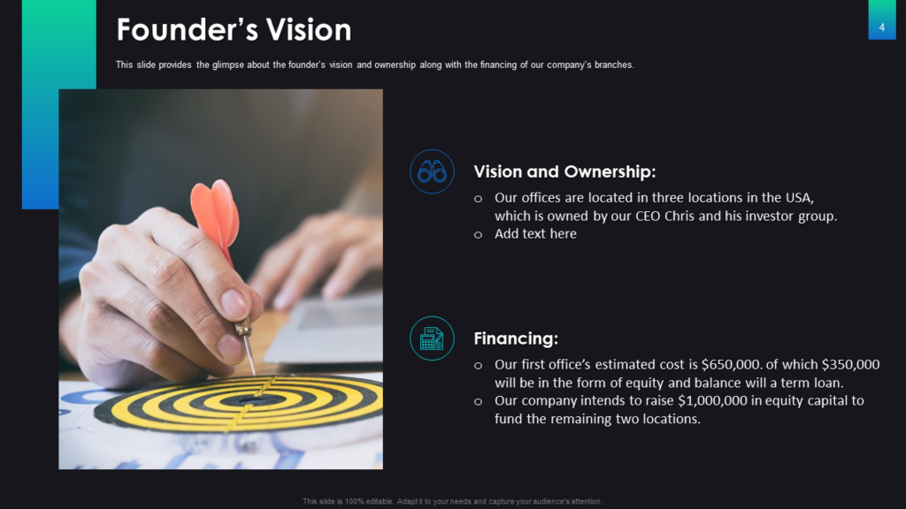 Founder's Vision PowerPoint Template 
