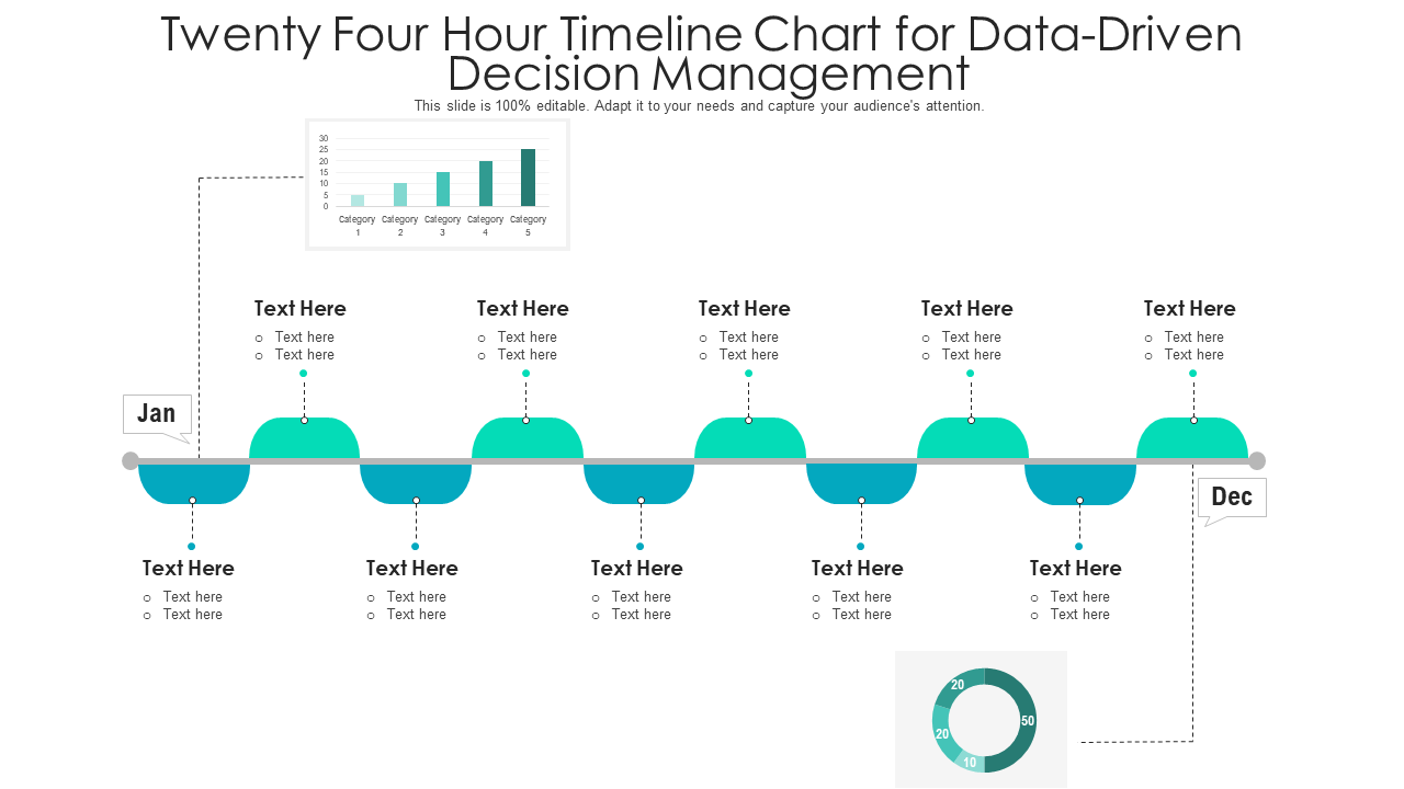 Twenty Four Hour Timeline Chart for Data-Driven