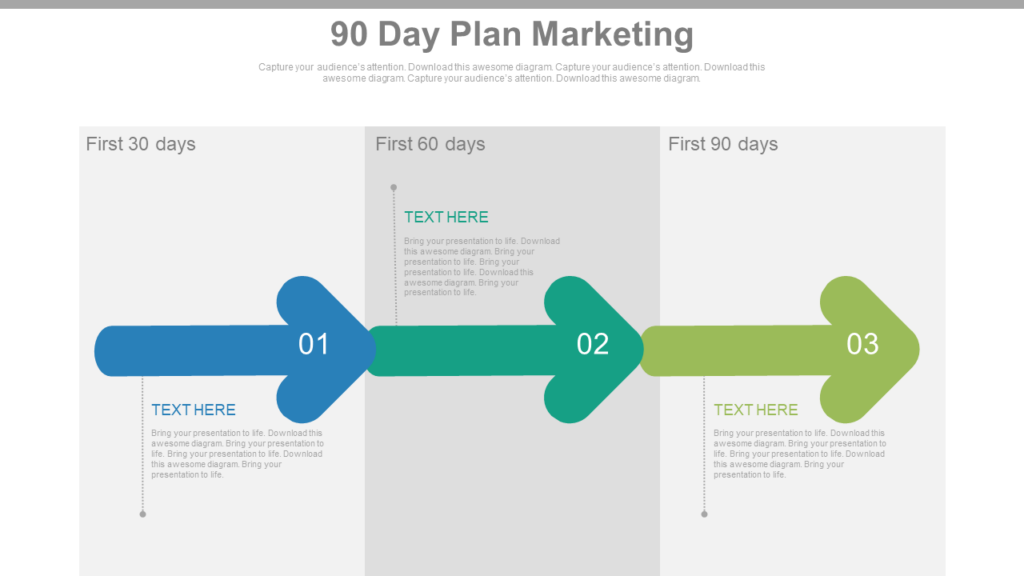 90-Day Plan Marketing Plan PPT Slide