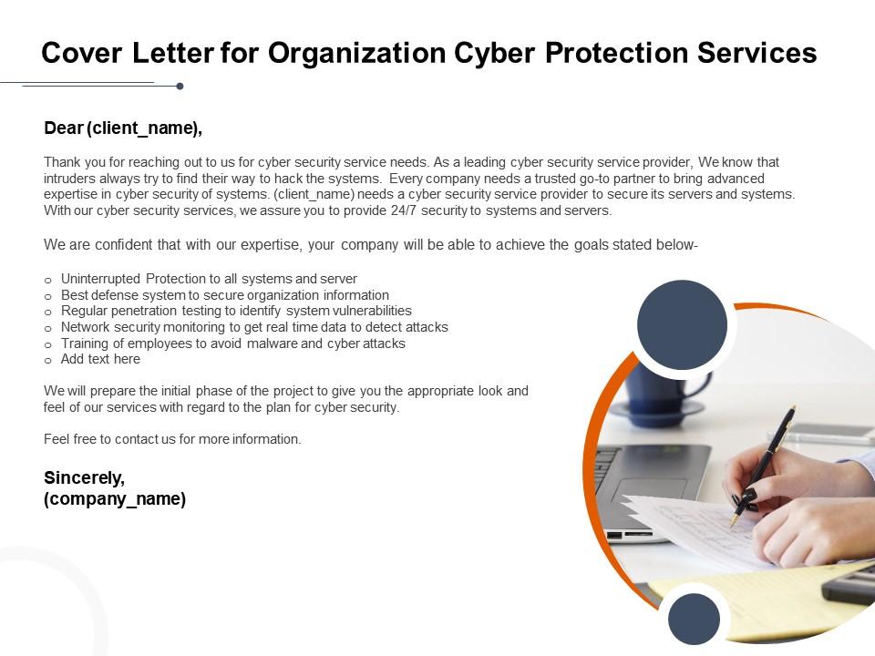 Cover Letter for Organization Cyber Protection Services