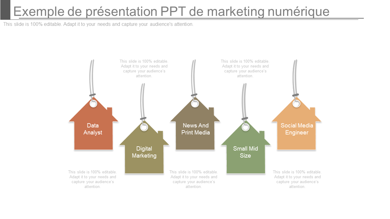 Exemple de présentation PPT de marketing numérique 