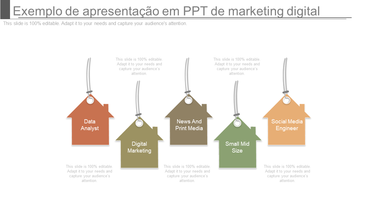 Exemplo de apresentação em PPT de marketing digital 