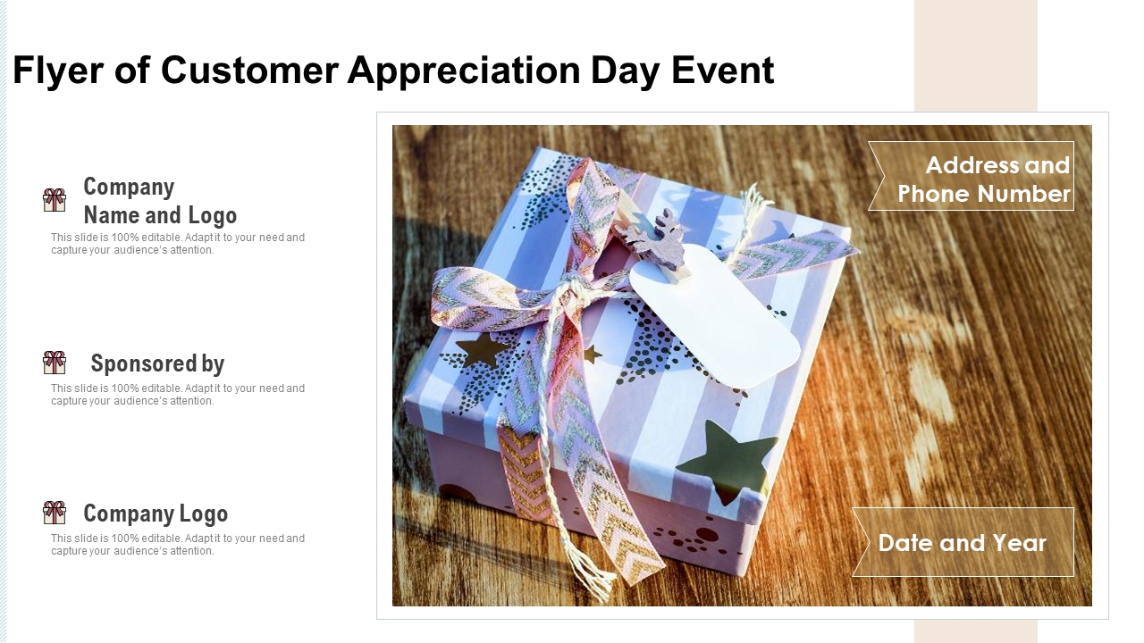 Flyer of Customer Appreciation Day Event