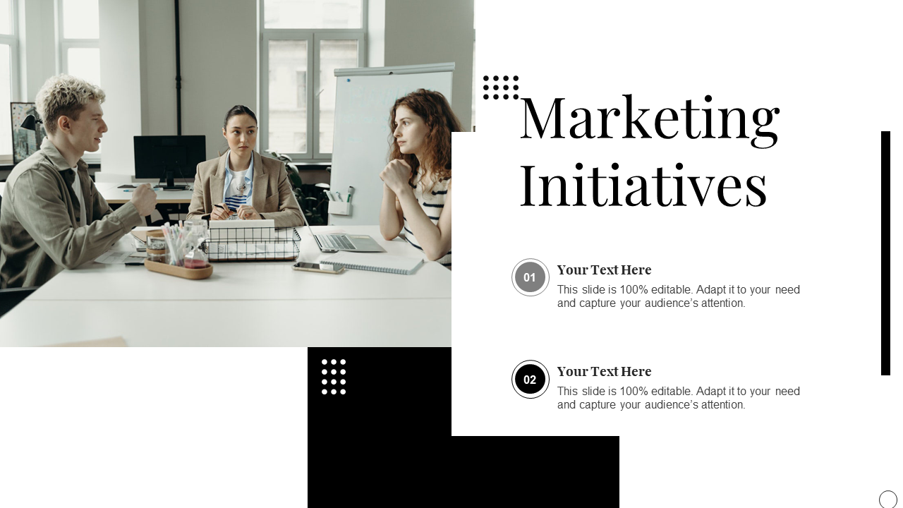 Marketing Initiatives Single Cover Page Template