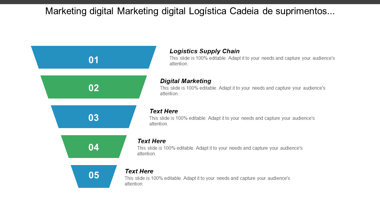 Marketing digital Marketing digital Logística Cadeia de suprimentos... 