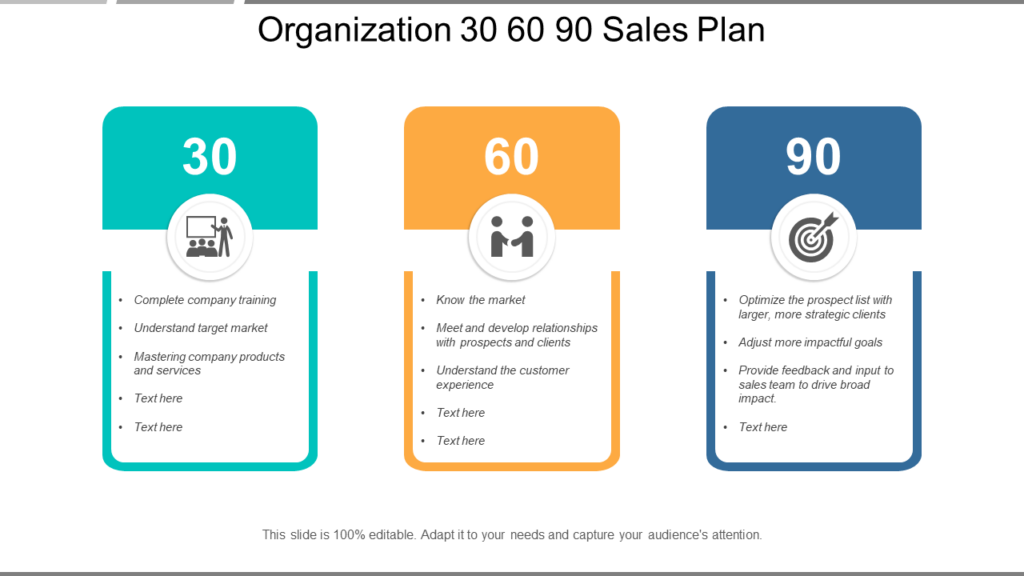 Organization 30-60-90-Day Sales Plan