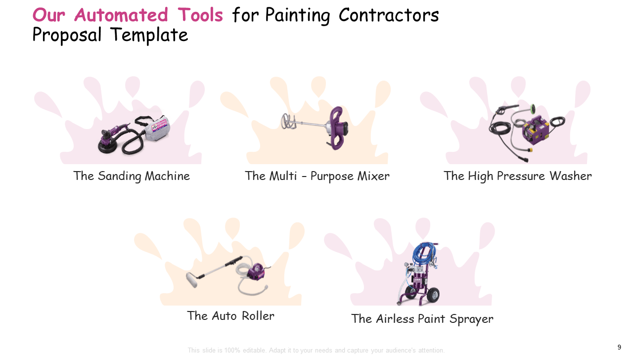 Our Automated Tools for Painting Contractors Proposal Template