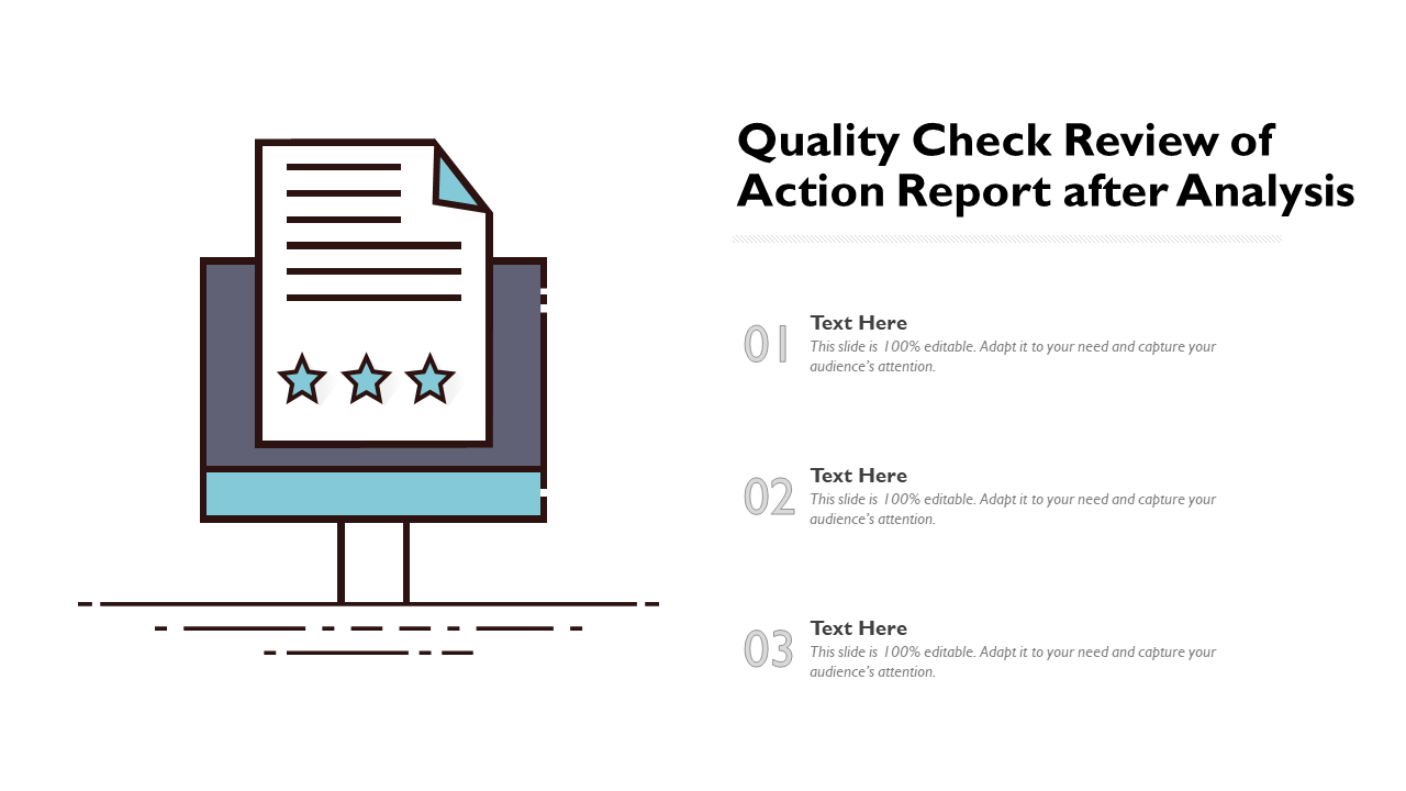Quality Check Review of Action Report after Analysis