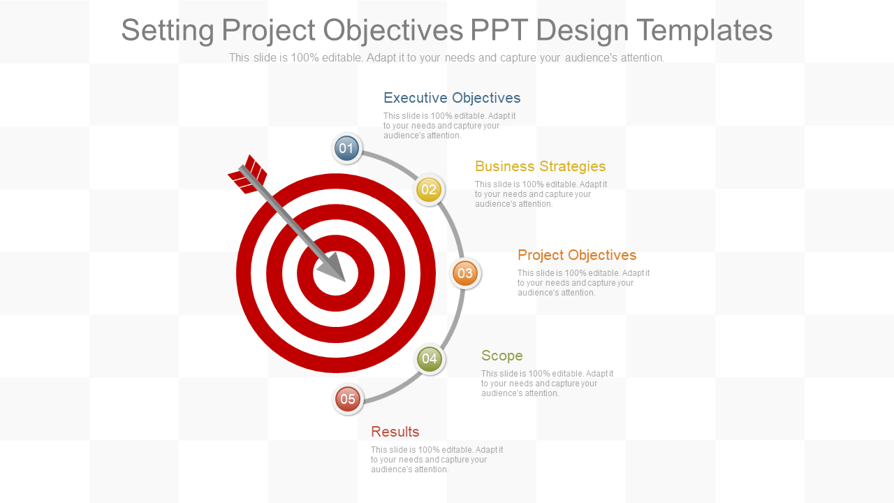 Setting Project Objectives PPT Design Templates
