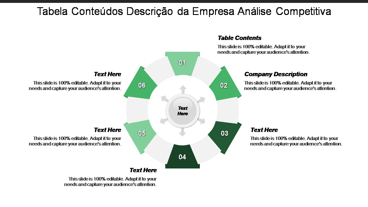 Tabela Conteúdos Descrição da Empresa Análise Competitiva 