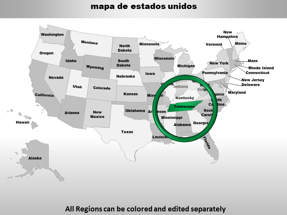 mapa de estados unidos 