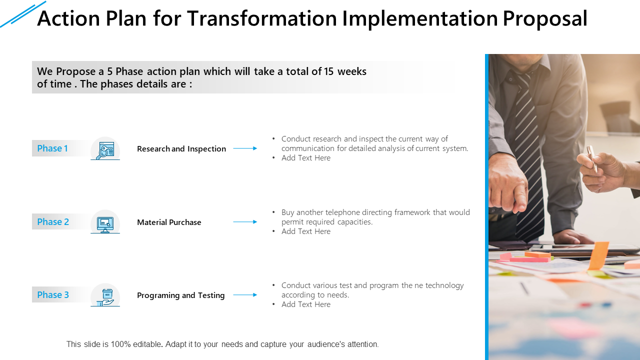 Action Plan for Transformation Implementation Proposal