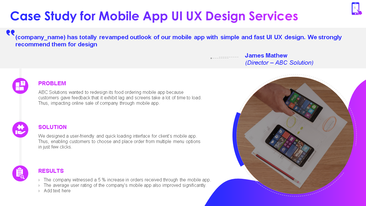Case Study for Mobile App UI UX Design Services 