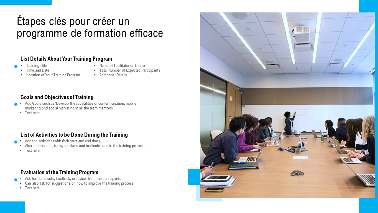 Étapes clés pour créer un programme de formation efficace Étapes clés pour créer un programme de formation efficace