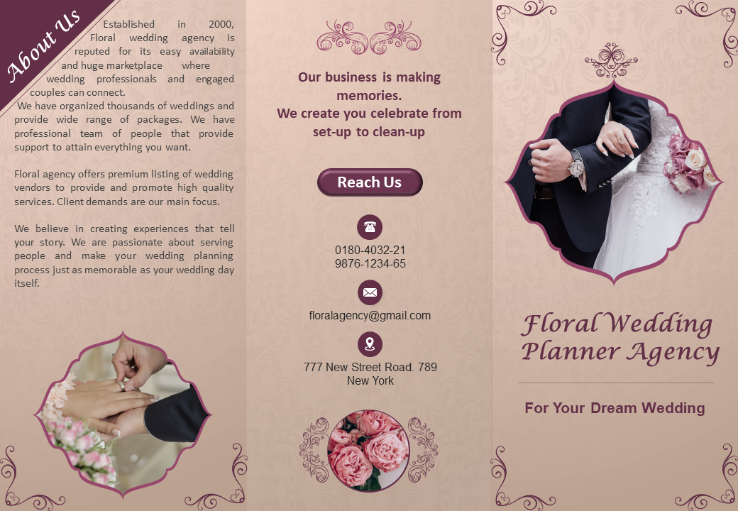 Floral Wedding Planner Agency