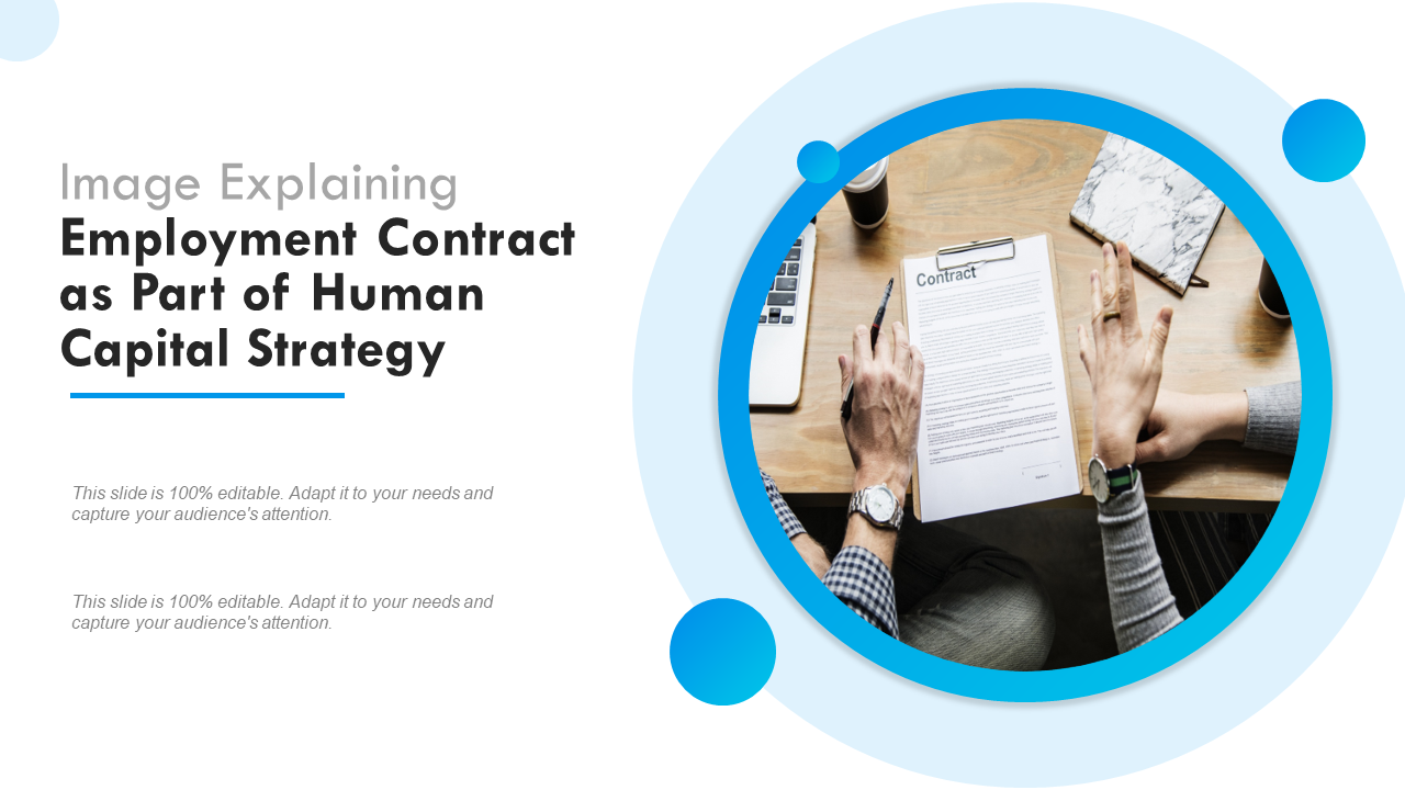 Image Explaining Employment Contract as Part of Human Capital Strategy