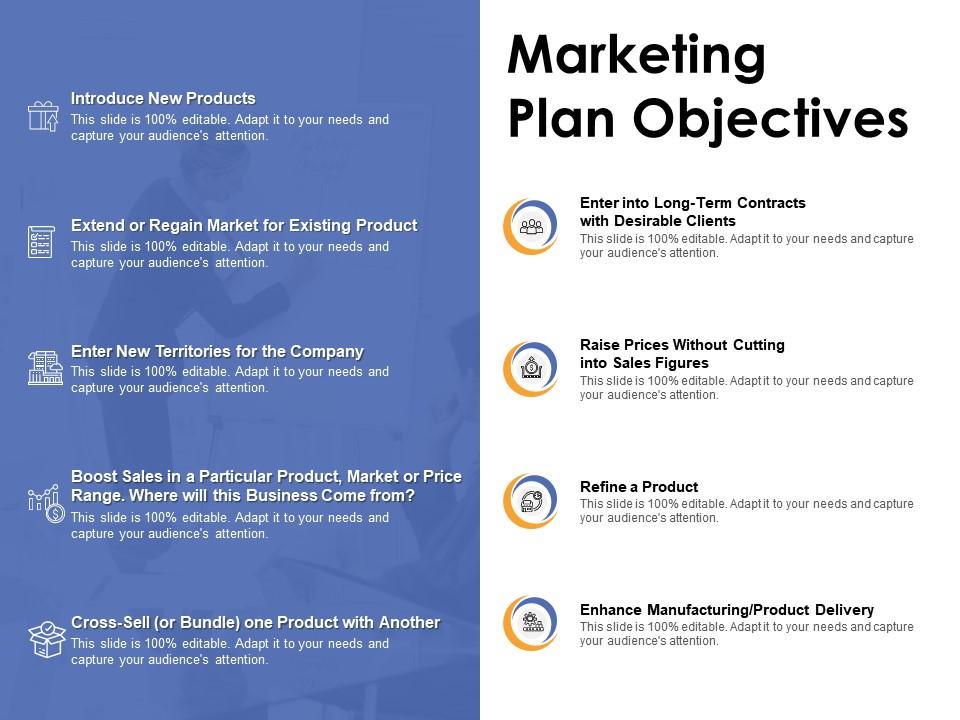 Marketing Plan Objectives PPT Design