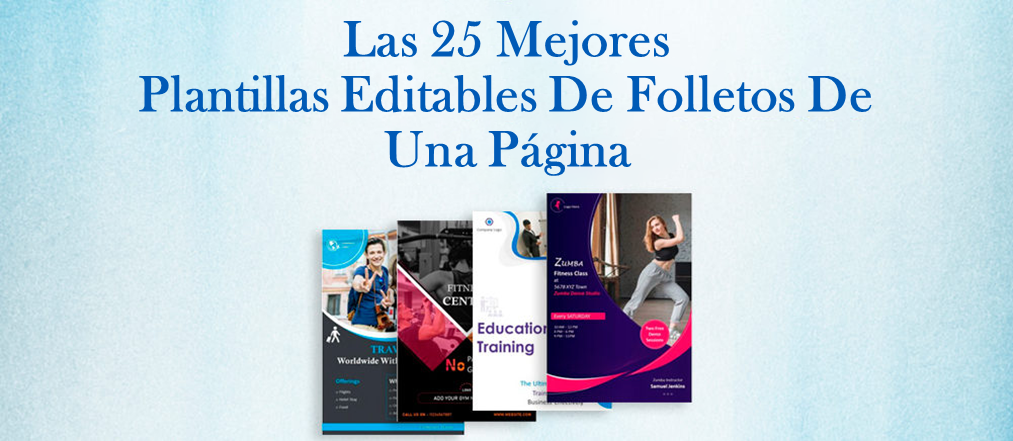 Las 25 mejores plantillas editables de folletos de una página para clientes ganadores