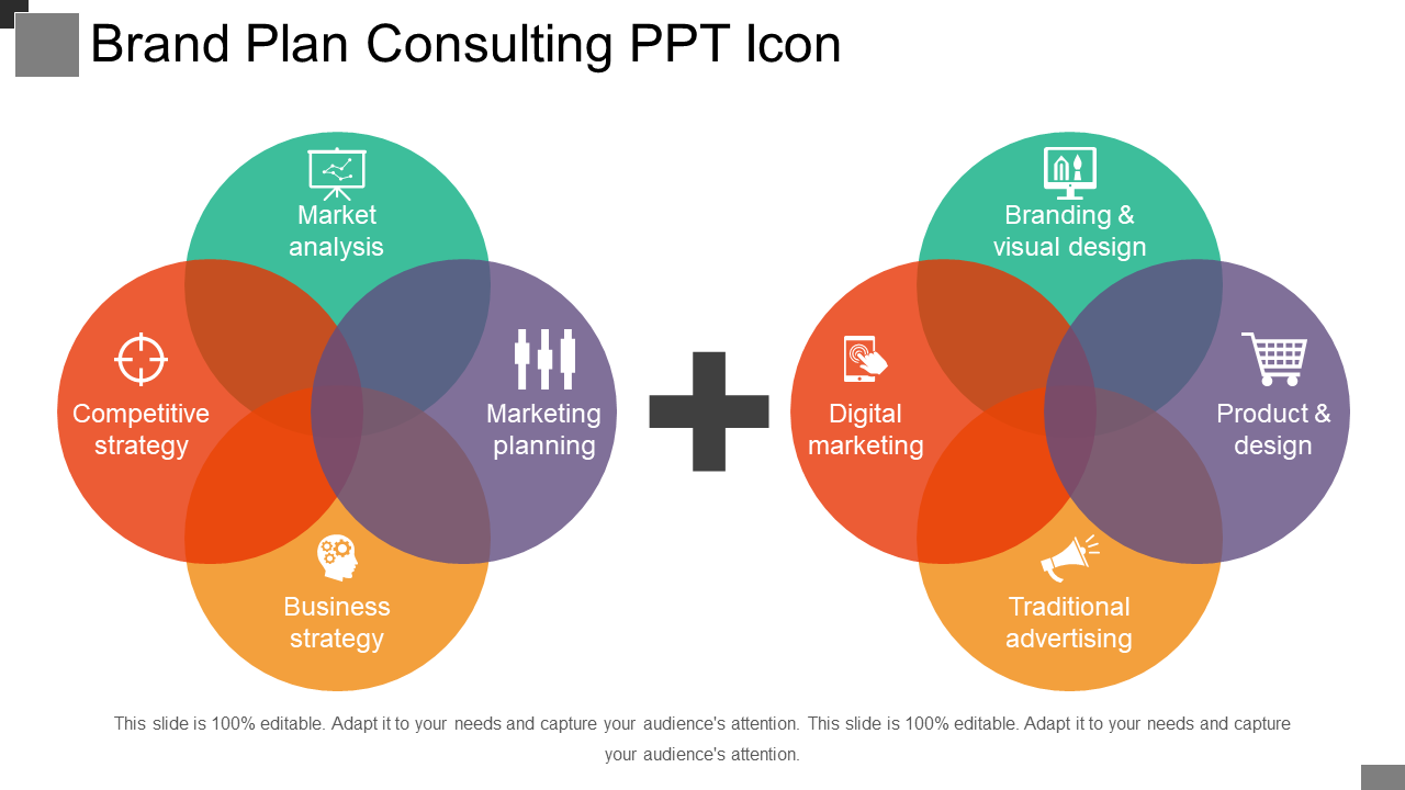 Brand Plan Consulting PPT Icon