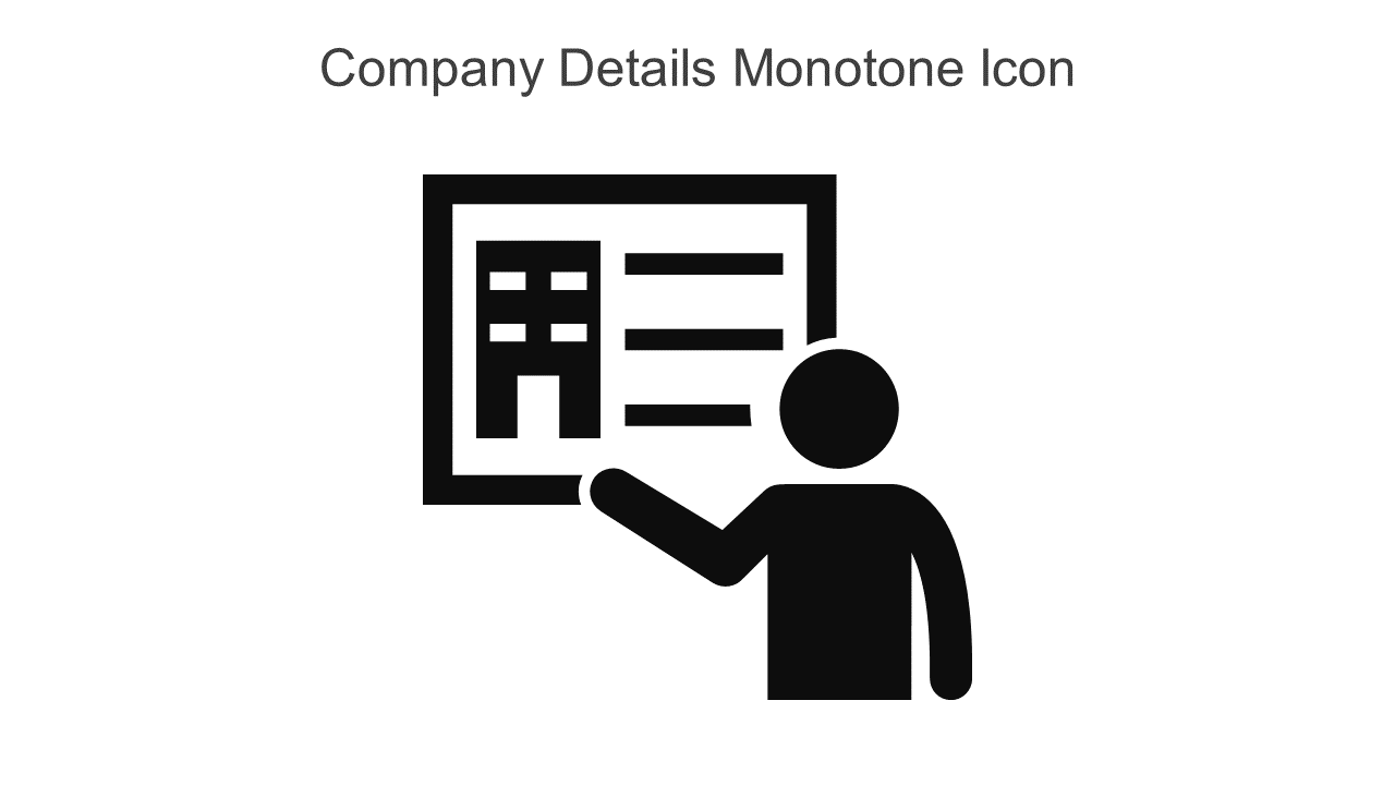 Company Details Monotone Icon