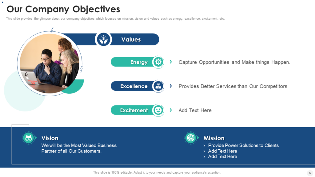 Company Objectives PPT Template