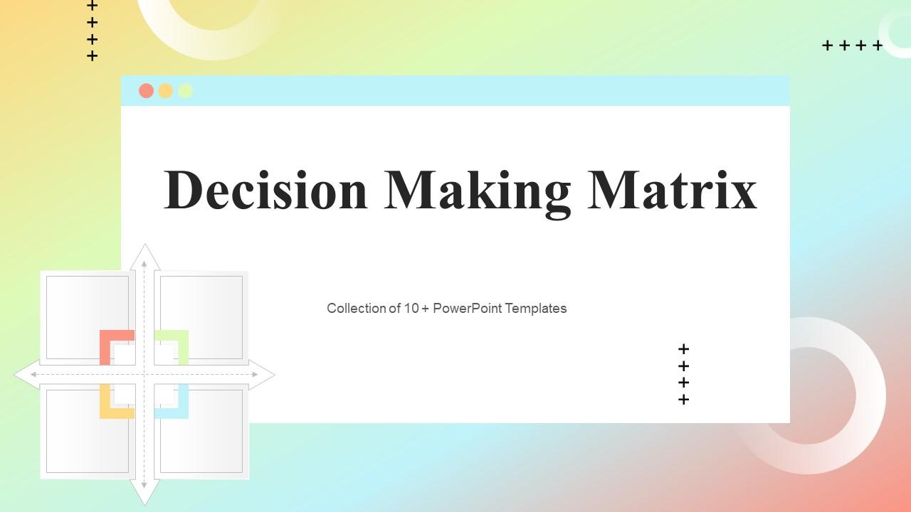 Decision-making Matrix Bundles