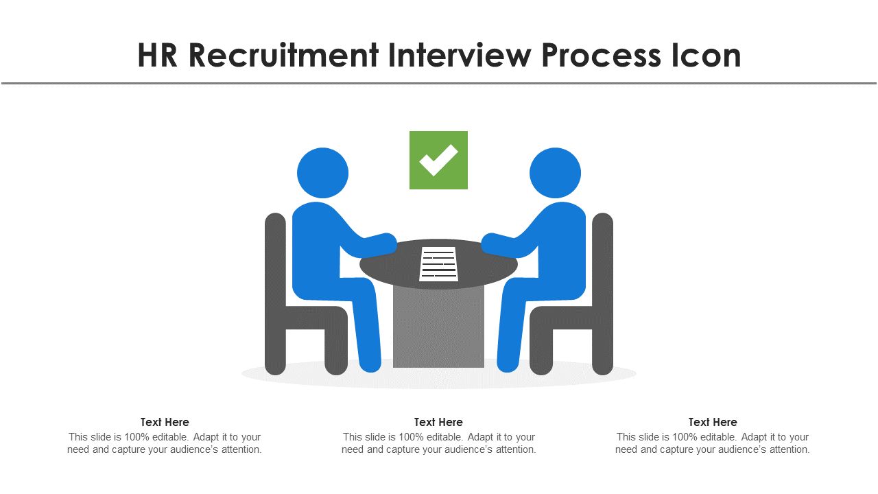 HR Recruitment Interview Process Icon