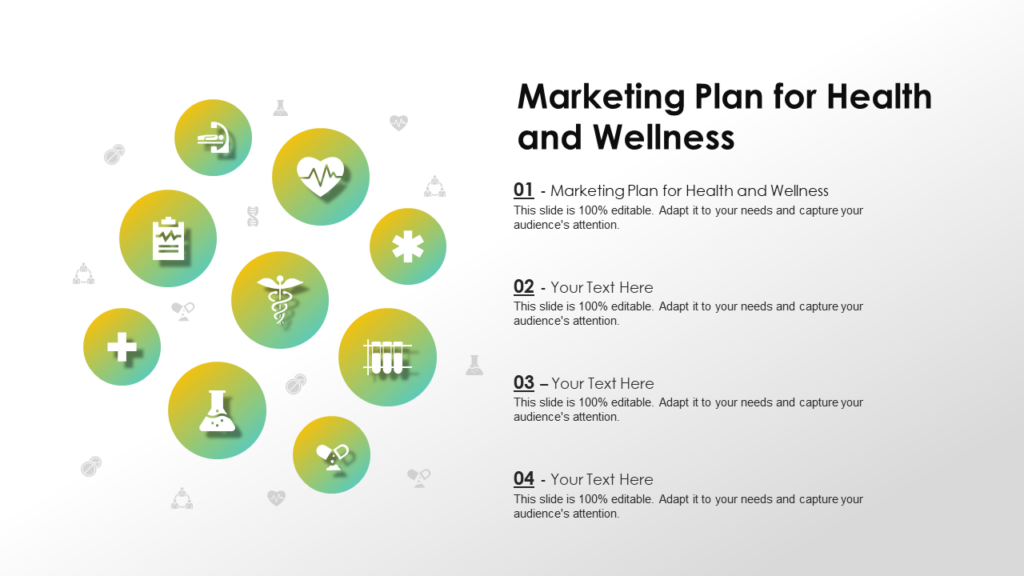Health and Wellness Marketing Plan Slide