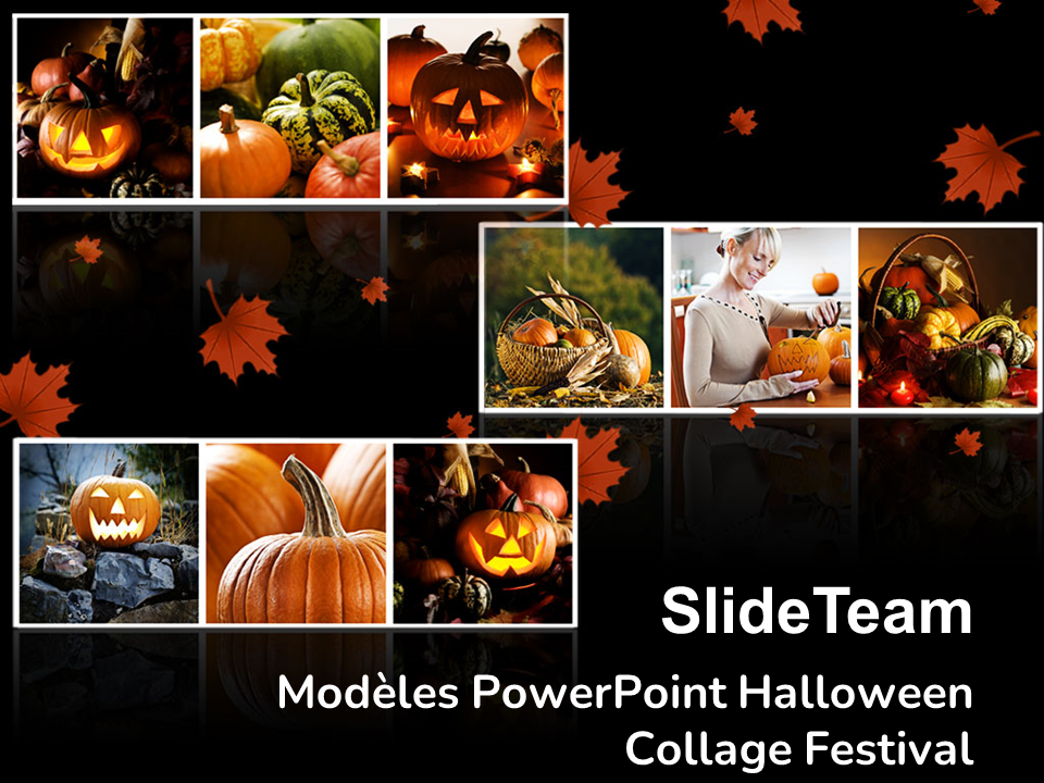 Modèles PowerPoint Halloween Collage Festival