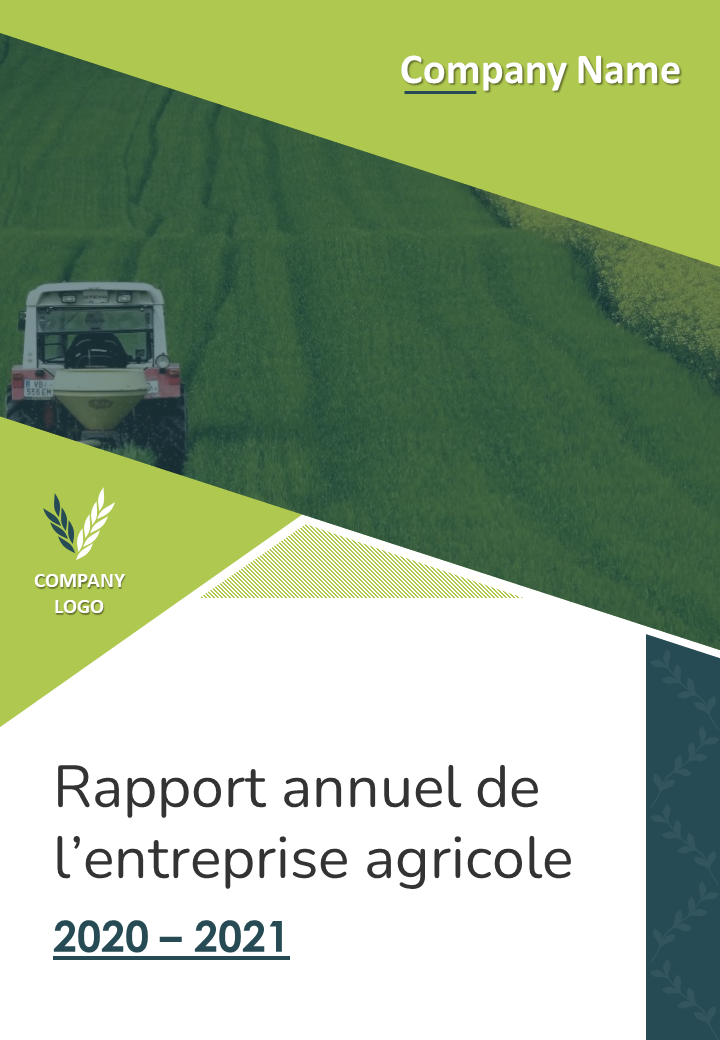 Rapport annuel de l’entreprise agricole