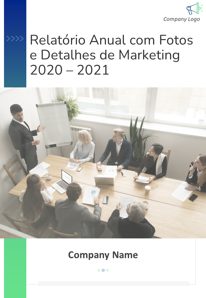 Relatório Anual com Fotos e Detalhes de Marketing 2020 – 2021
