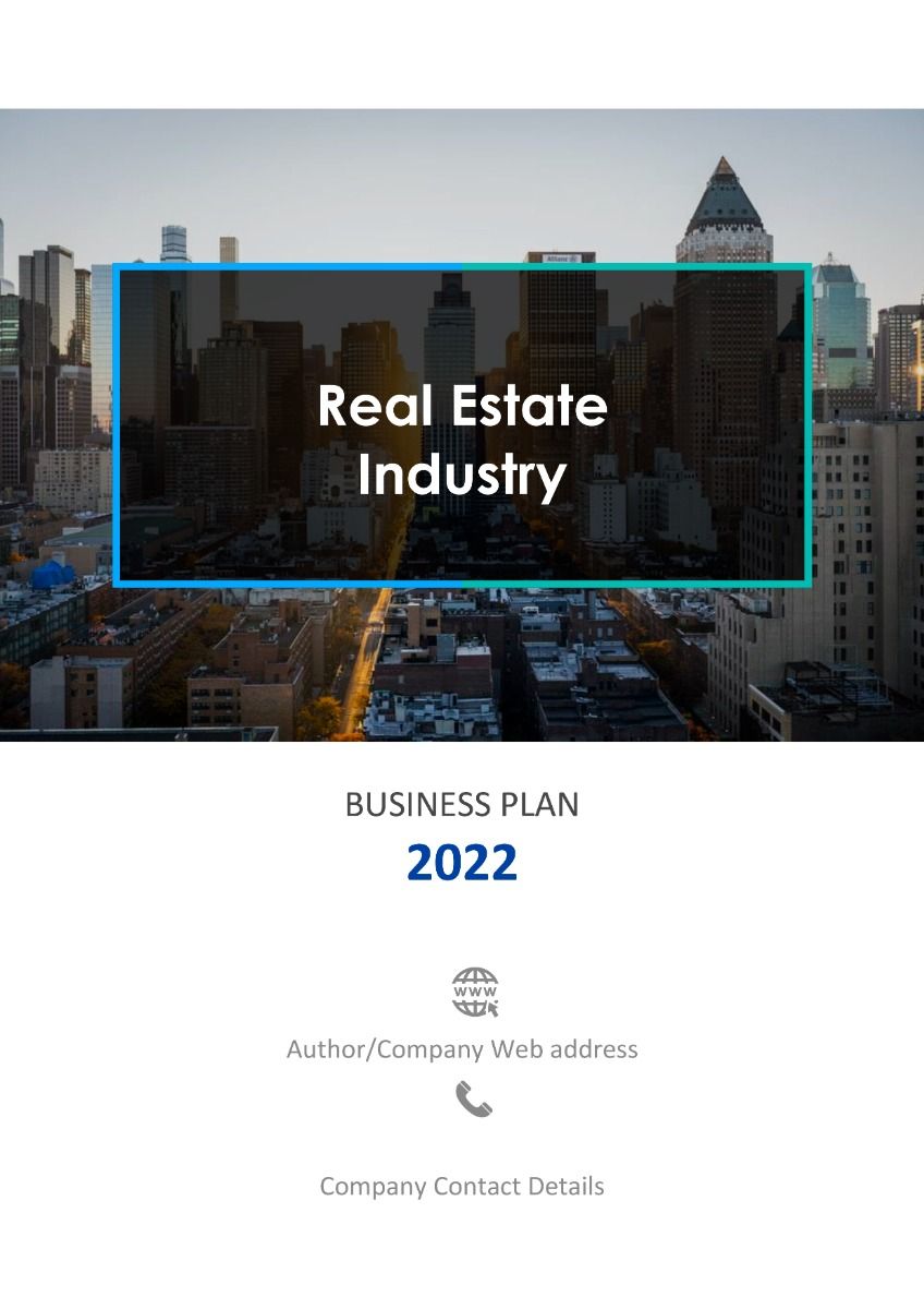 real_estate_industry_business_plan_pdf_word_document_Slide1