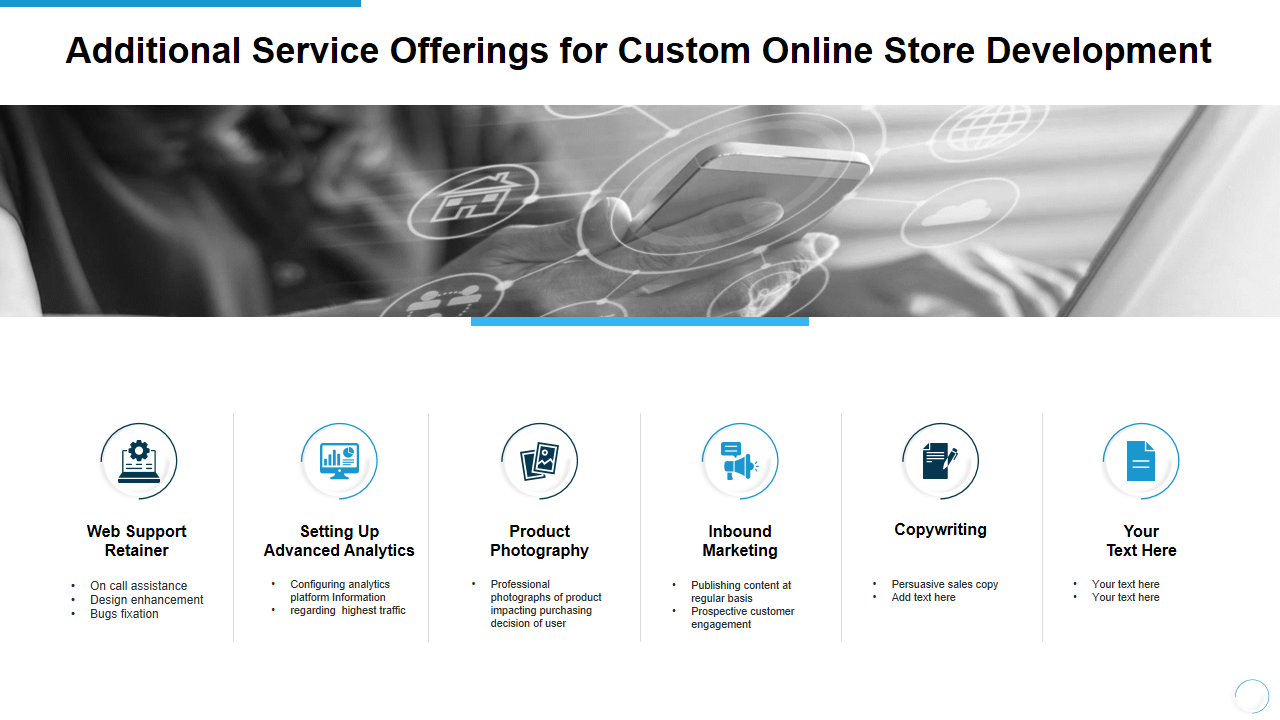 Additional Service Offerings for Custom Online Store Development 