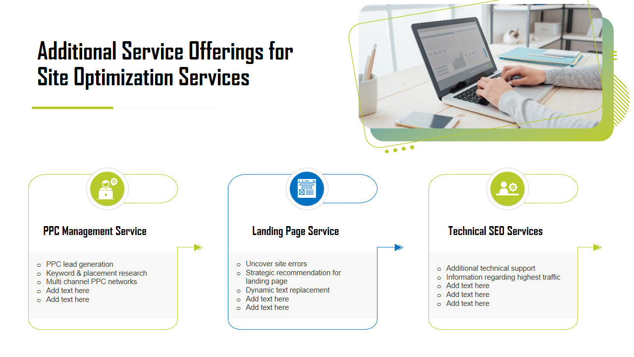 Additional Service Offerings for Site Optimization Services 