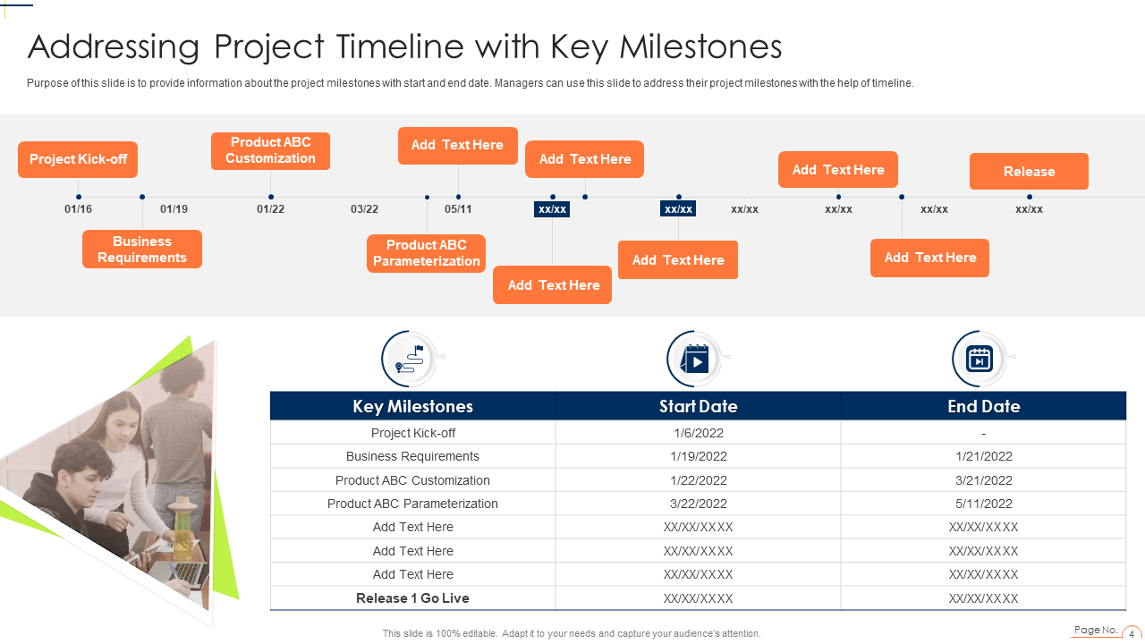 App Development Project Timeline With Key Milestones Template